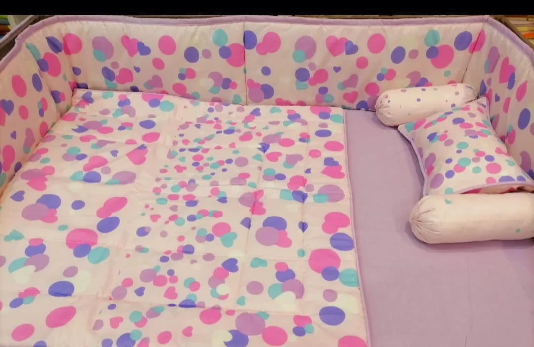 Pink Hearts Cot Set 025