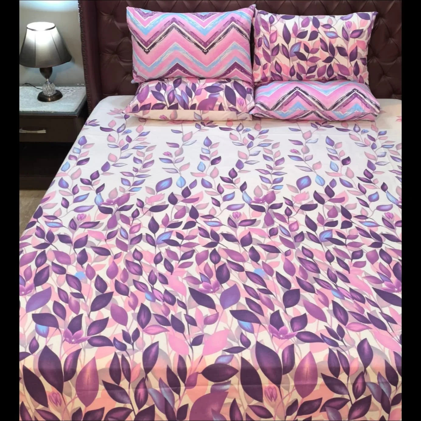 Purple floral and pattern 012