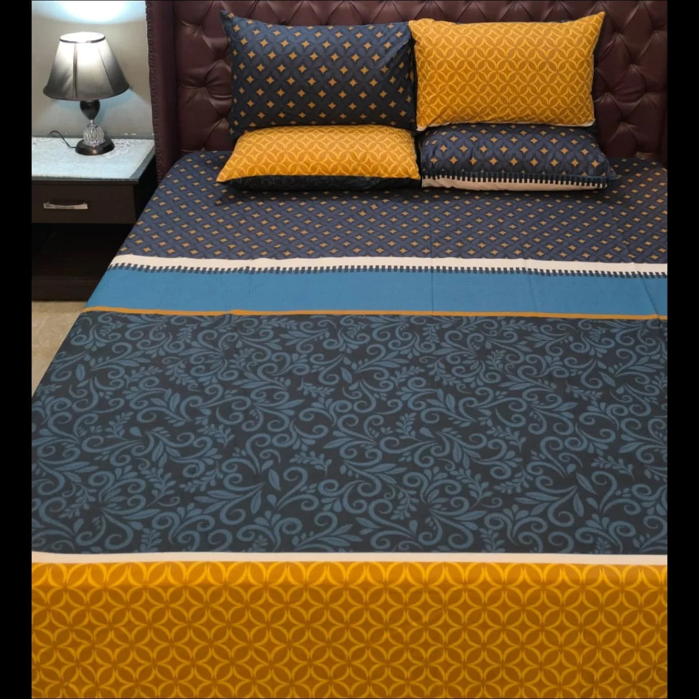Border blue and yellow 005