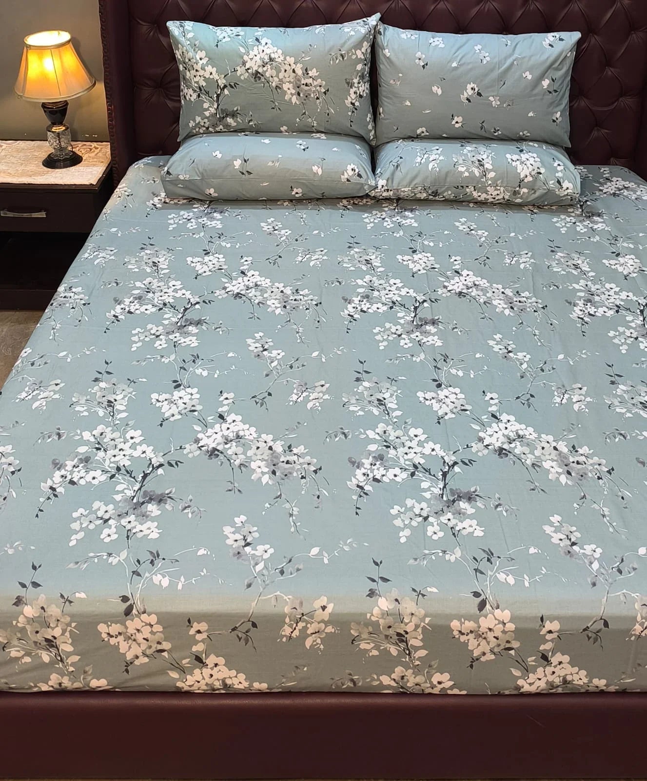 Misty Blossom Bedsheet 054 🌿❄️