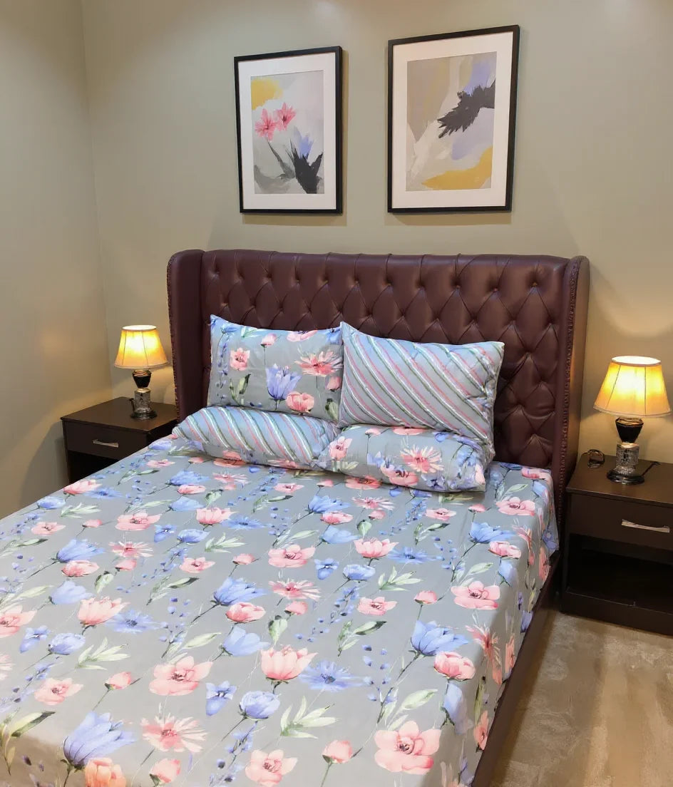 Grey Floral 018