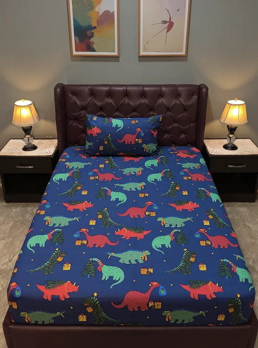 Playful Dinosaur Print Bedsheet KB 036
