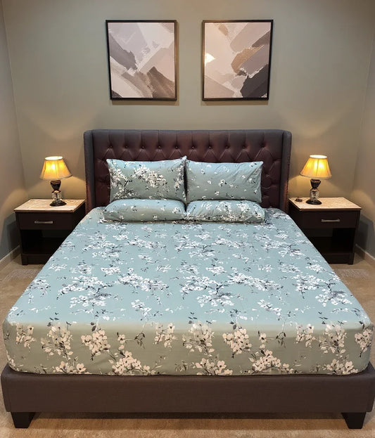 Misty Blossom Bedsheet 054 🌿❄️