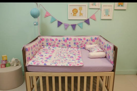 Pink Hearts Cot Set 025